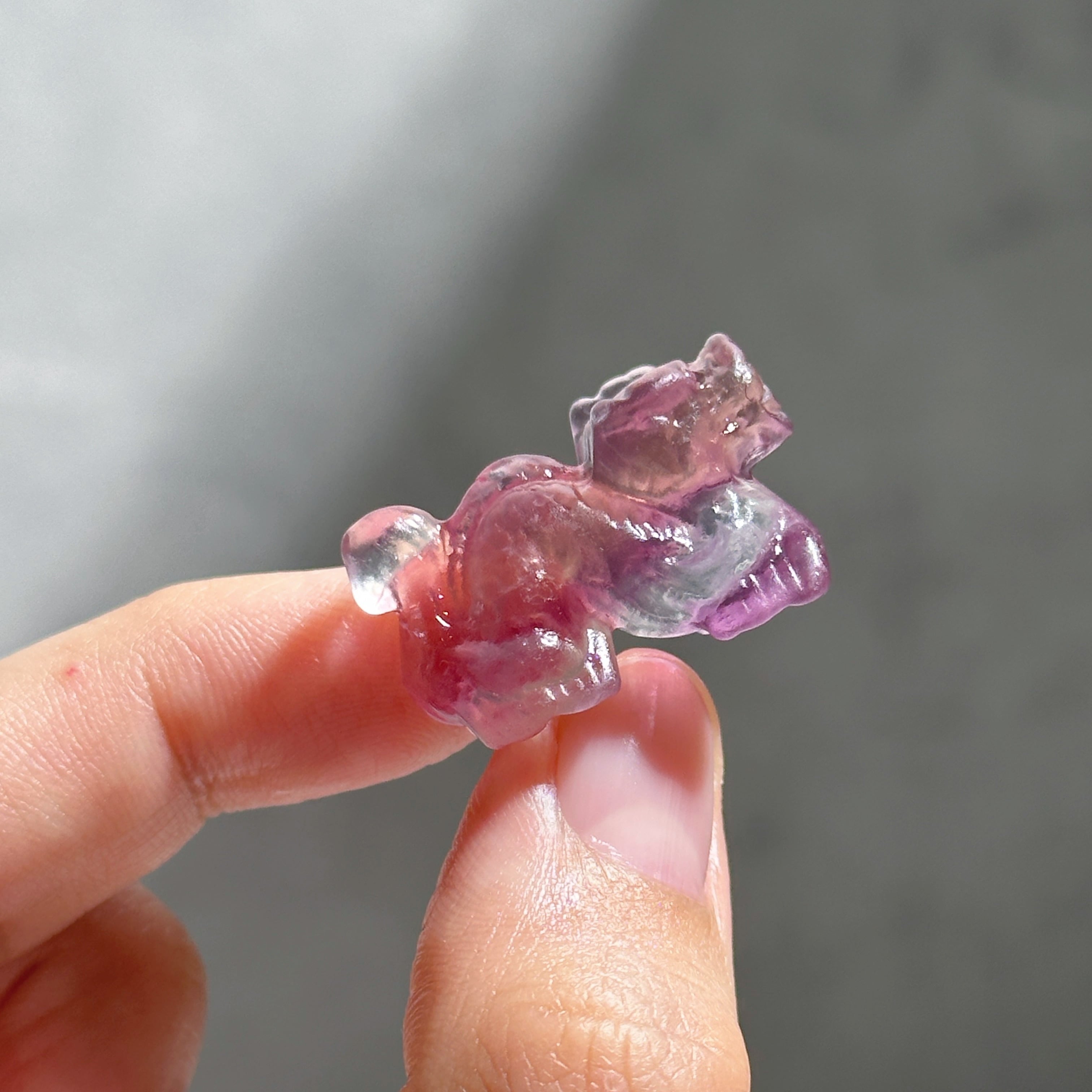 レインボーフローライト ミニドラゴン03◇Fluorite Dragon◇天然石・鉱物・パワーストーン