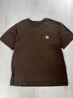 Carhartt Pocket T-Shirt Brown XL Original Fit Made in Guatemala #F547