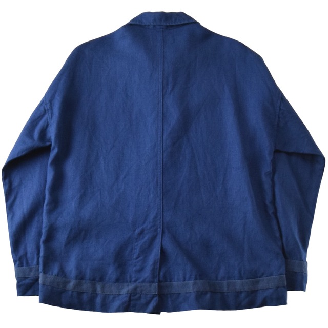 Indigo Linen Design Jacket / インディゴリネン デザインジャケット