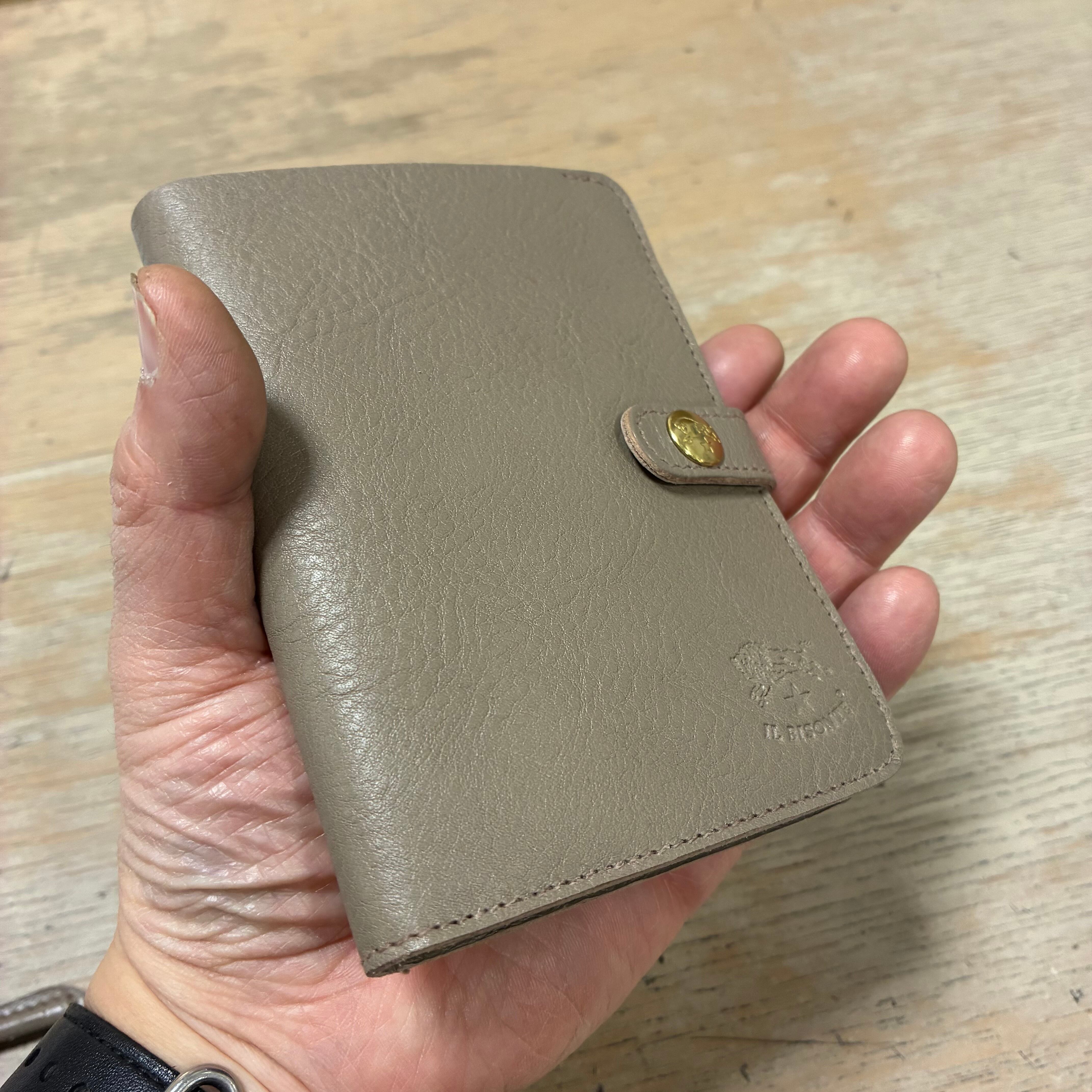 IL BISONTE イルビゾンテ 2つ折り財布【54262305641】 (COL グレー