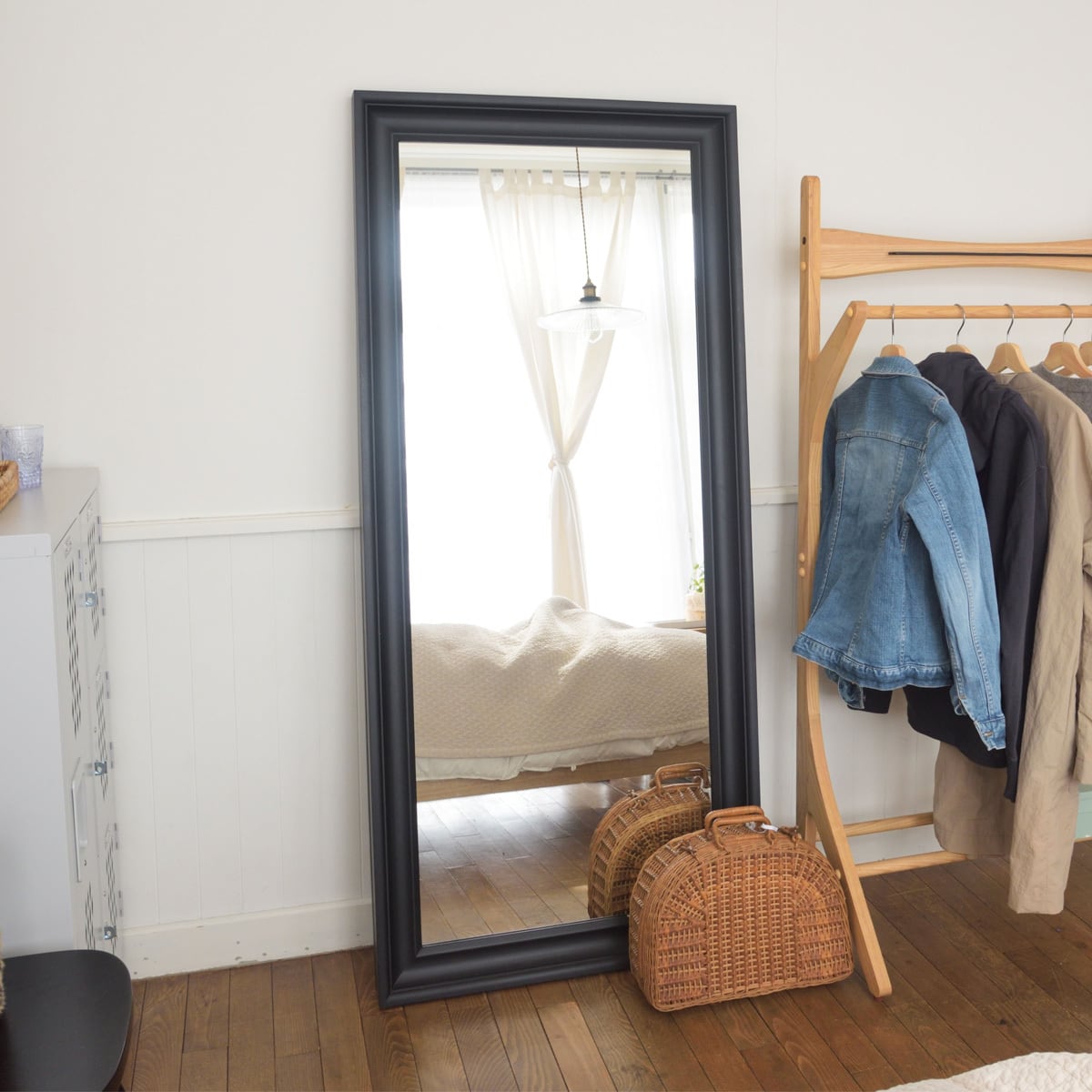 姿見　鏡　ヴィンテージ風　西海岸　カリフォルニア家具 姿見 鏡 ヴィンテージ風 西海岸 カリフォルニア家具 【公式通販】