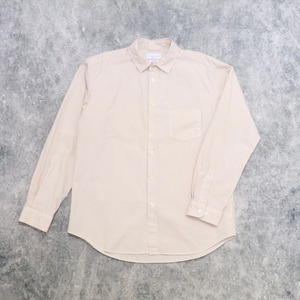 【MANUAL ALPHABET】 LOOSE FIT REGULAR COLLAR SHIRT (VANILLA) マニュアルアルファベット ルーズフィット レギュラーカラーシャツ