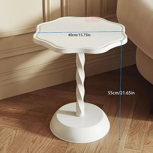 サイドテーブル　ソファエンドテーブル　丸形　コーヒーテーブル　ベッドサイドテーブル　クリエイティブ　ナイトスタンド　フラットティーテーブル　小さなエンドテーブル　リビングルーム　ベッドルーム　オフィス シンプル　ブラック　ホワイト  イエロー　直径40CM