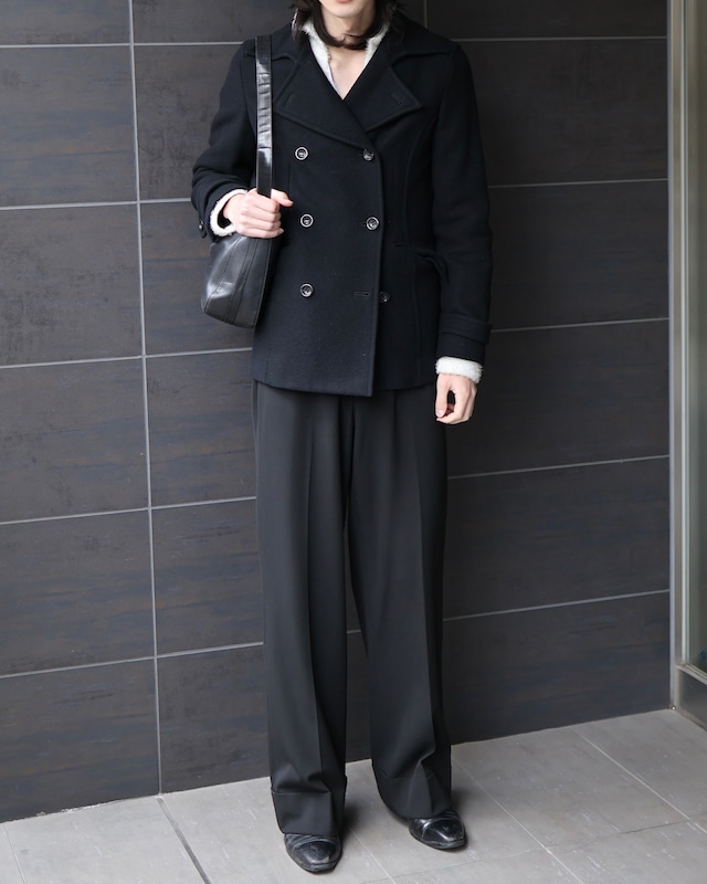 short length 6 button pea coat