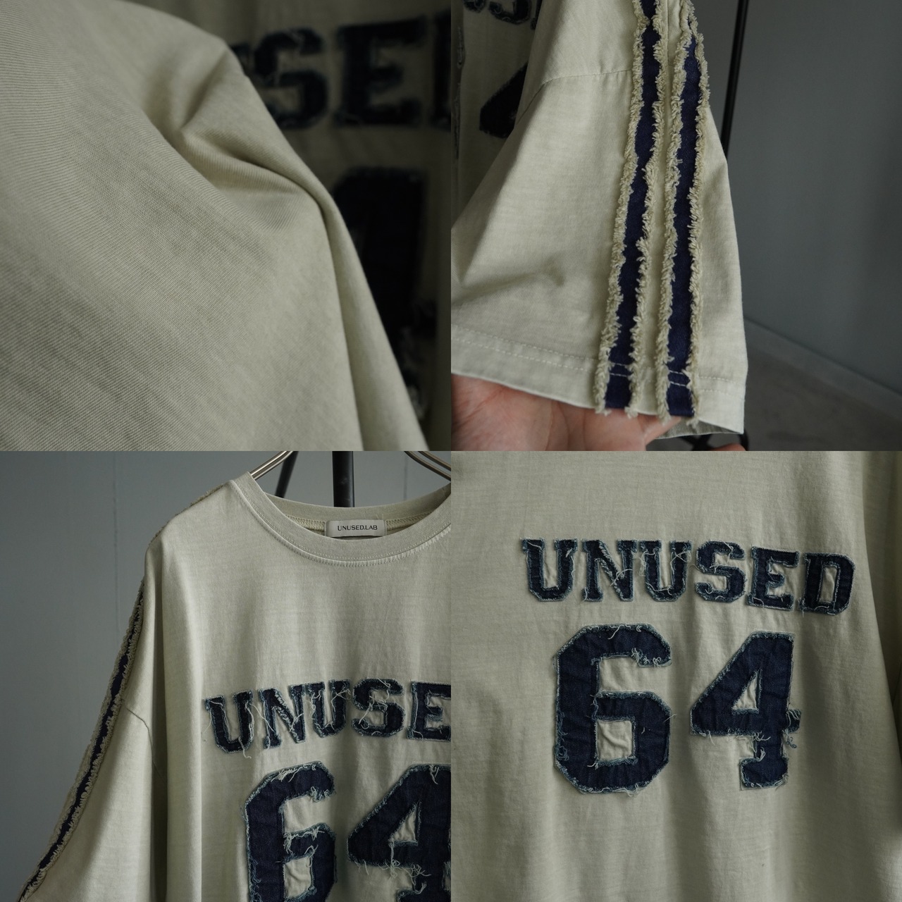 【unused.lab】Sideline denim patch CS/Indigo