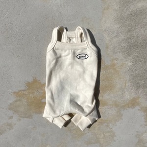 sweat tank rompers(ivory)