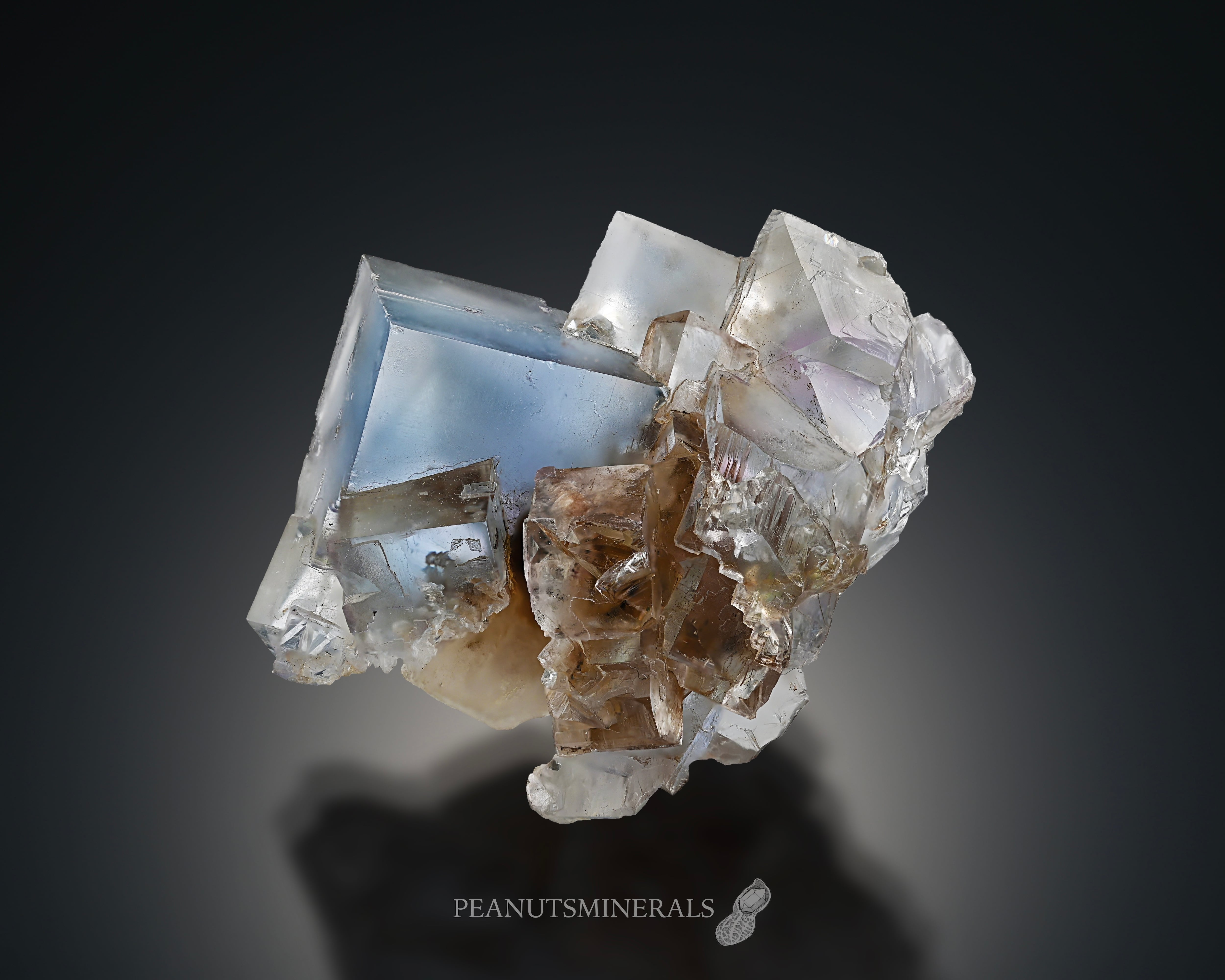 フローライト / ストロンチアナイト【Fluorite with Strontianite