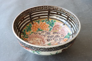 伊万里焼 色絵 獅子牡丹文 鉢/Imari bowl