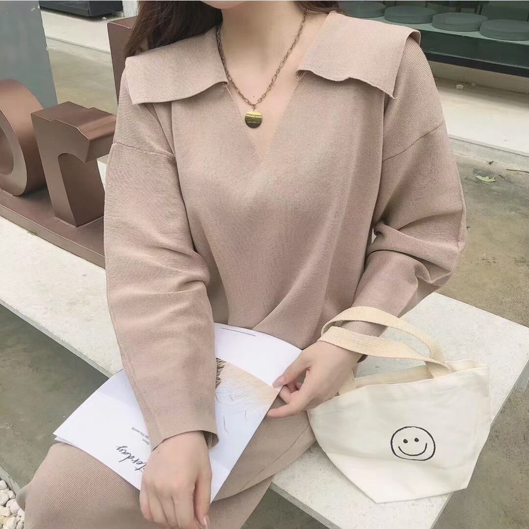 セーラー襟　ニットワンピース　AJ1050-6082