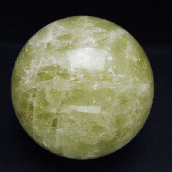 1.2Kg シトリンクォーツ 丸玉 93mm スフィア 置物 一点物 151-7524