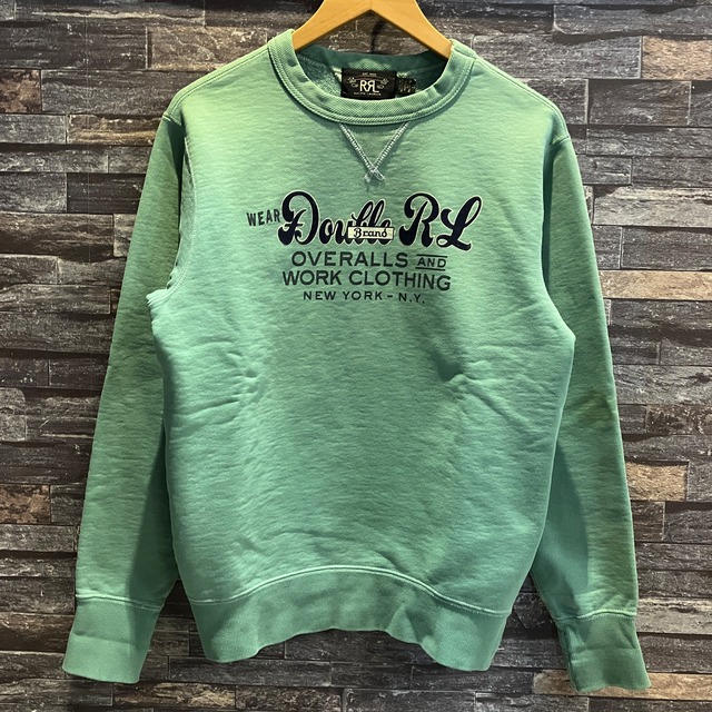 RRL DOUBLE–V SWEAT SHIRT GREEN