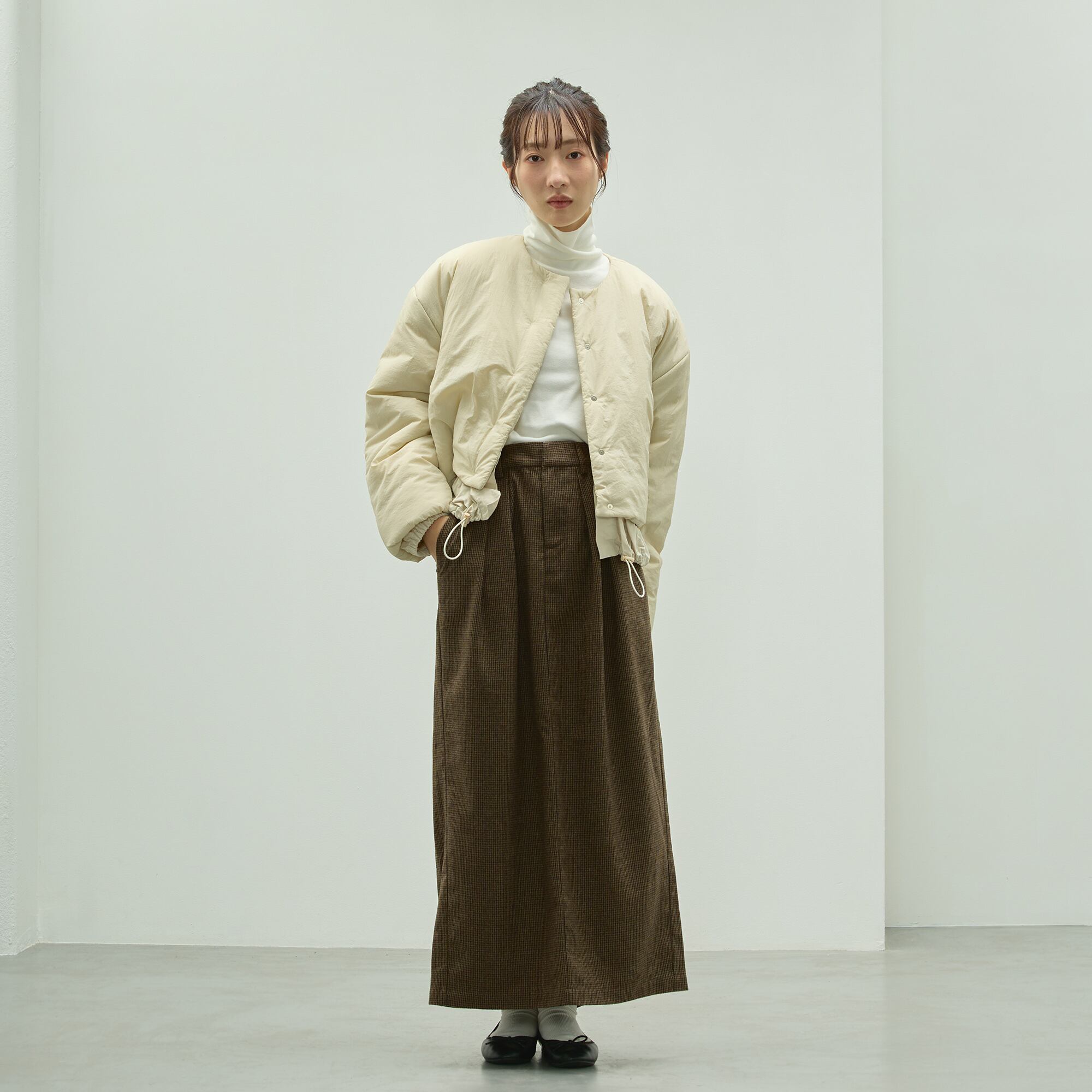 メッキ　MEKKI スカート タックスリットスカート｜ウエスト調節可 | AUG ONLINE STORE 大人の