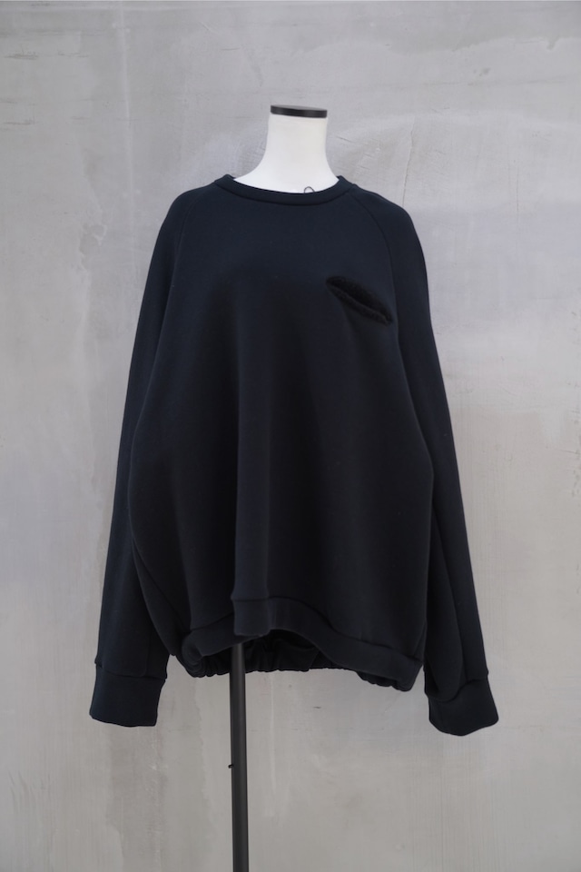 【下北沢リニューアルSALE】 Vu ballon easy sweat Black