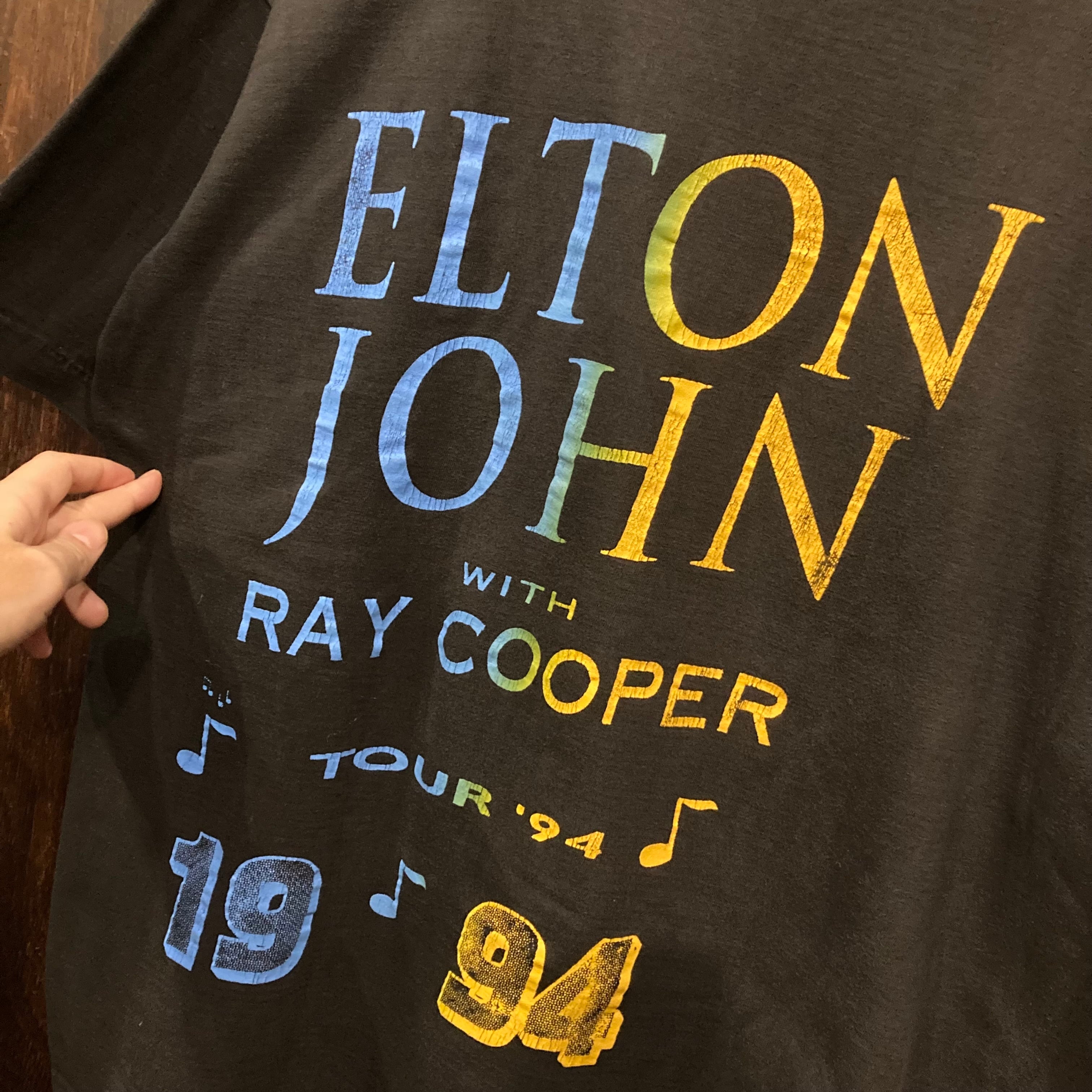 状態VINTAGE 90s ELTON JOHN TEE   エルトンジョン