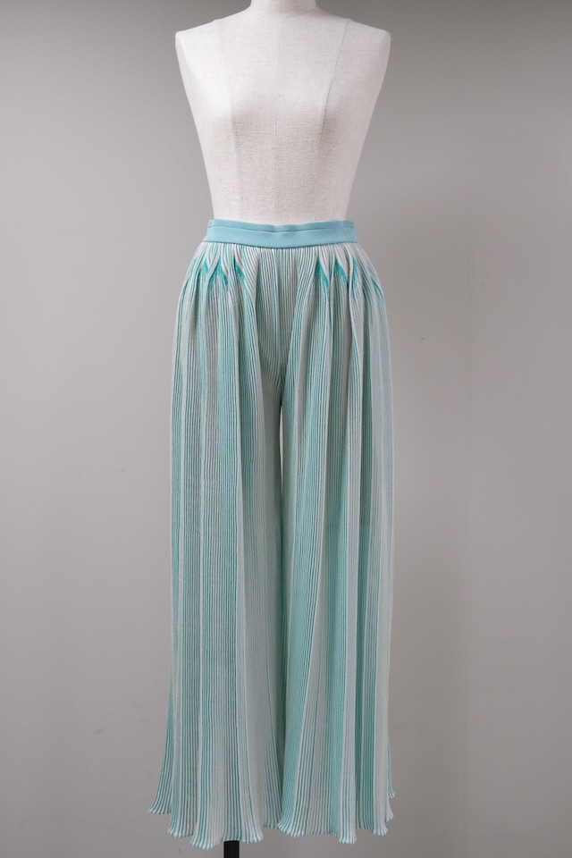 【CFCL】HYPHA LUCENT WIDE PANTS - emerald multi 3 -