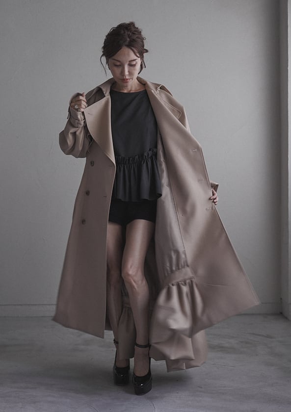 FETE アクトレスコート　トレンチコート　女優コート　森麗葉 12月5日（金）TOKYO POP UP先行発売!!】Actress Coat アクトレス