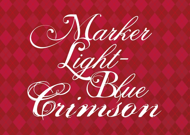 公演パンフレット／舞台「 MARKER LIGHT-BLUE Crimson」