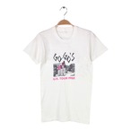 80s ゴーゴーズ ヴィンテージTシャツ ロックTシャツ 直筆サイン入り 公演チケット付 GO-GO'S サイズS相当 古着 @AAA1366
