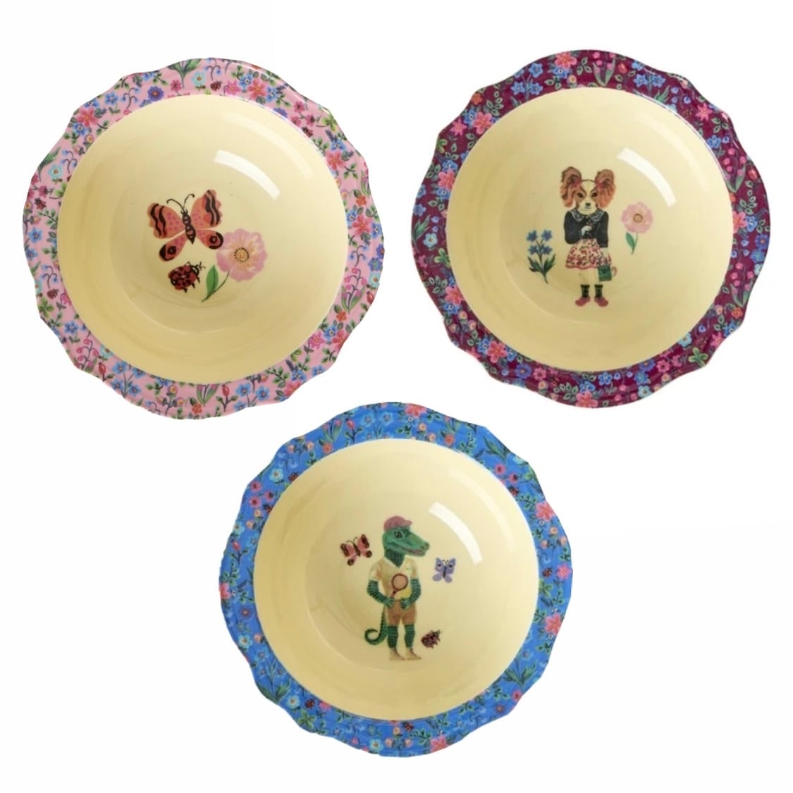 NathalieLete×rice(ナタリーレテ/ライス)ボウル(Bordeaux/pink/blue)ボウル 皿