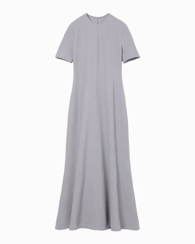 【Mame Kurogouchi】Shirring Jersey Jacquard Dress