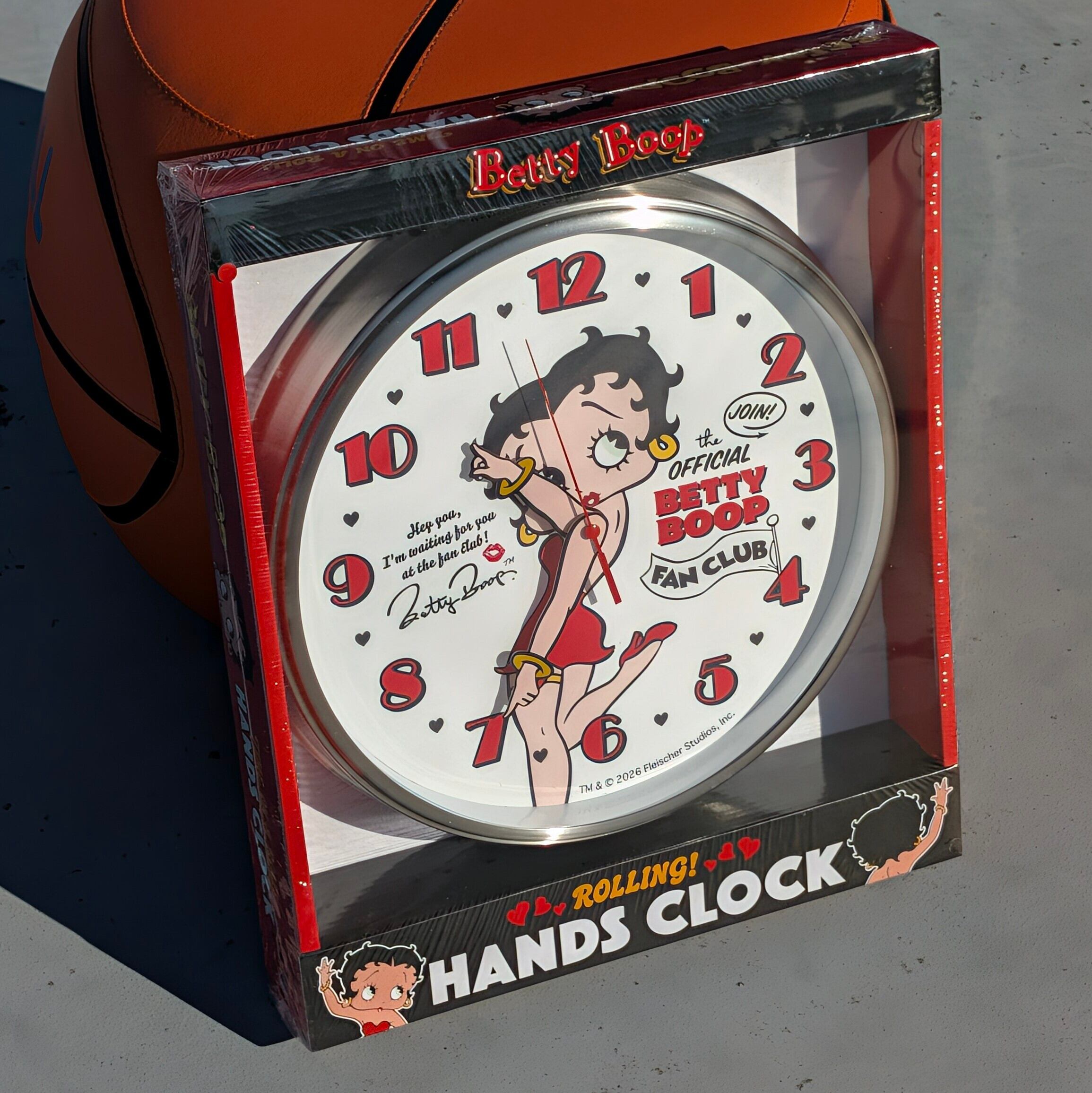✨️腕が動いちゃうウォールクロック⌚✨️【 Betty Boop / ベティ・ブープ 】HANDS WALL CLOCK / 壁掛け時計 / ウォールクロック〚アメリカン雑貨 アメトイ〛