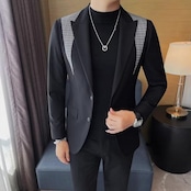 splicing suit jacket 00210