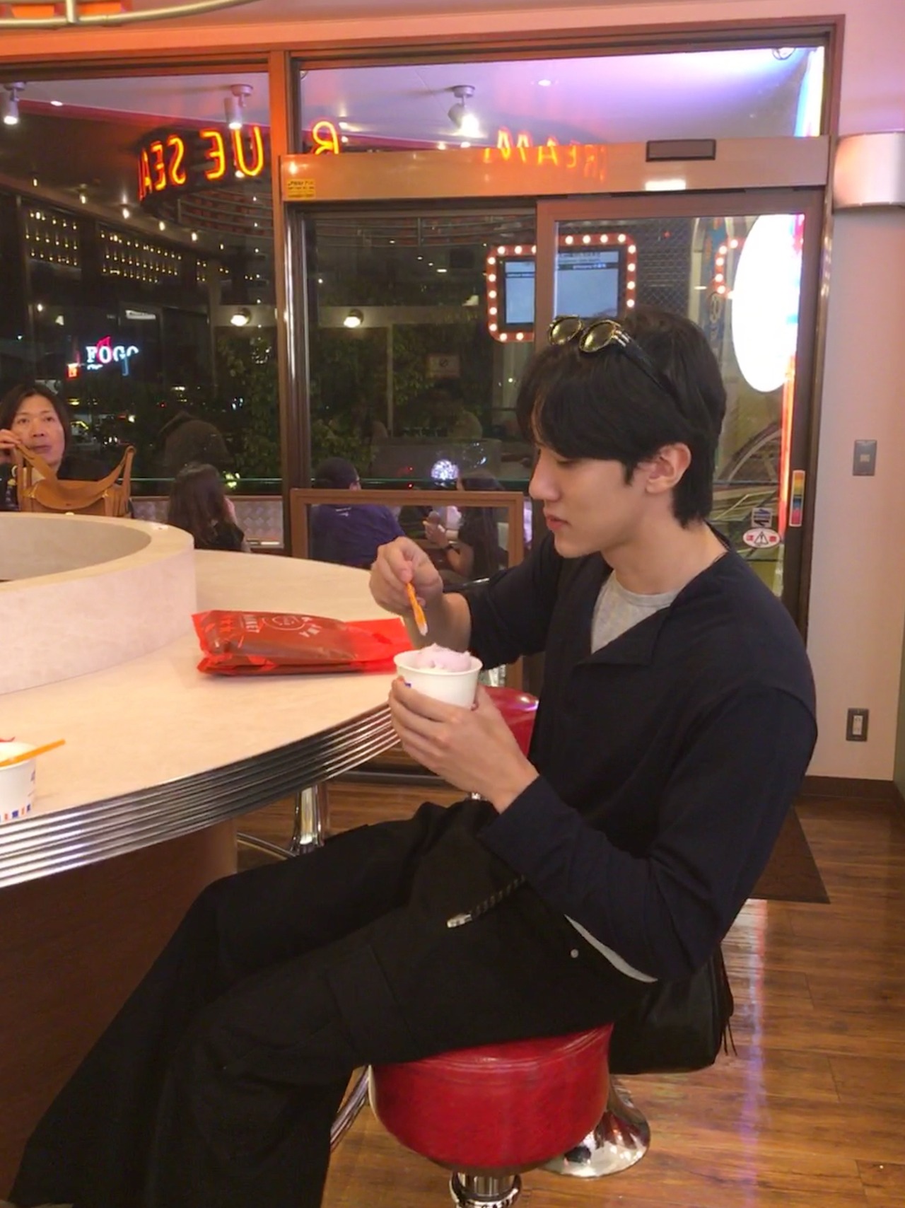 Double-Layered Henley Long Sleeve Tee (4color) - 11