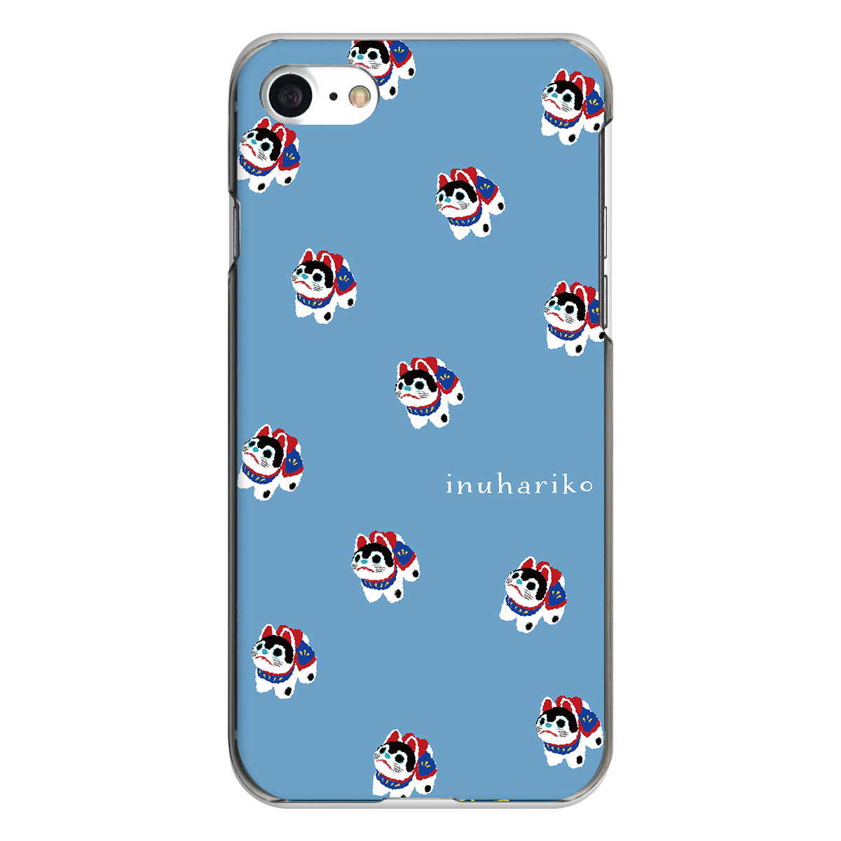 iPhone対応 スマホ ハードケース クリア 犬張子 いっぱい 民芸 デザイナーズ 【iPhone17 / iPhone16e / AQUOS / Xperia 他 iPhone / Android ほぼ全機種対応】 |desr2640