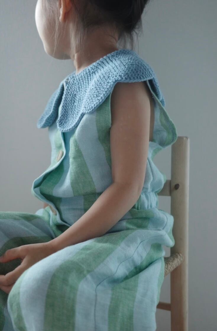 ロンパース・カバーオール kalinka CordeliaOverall Green Stripes 2y