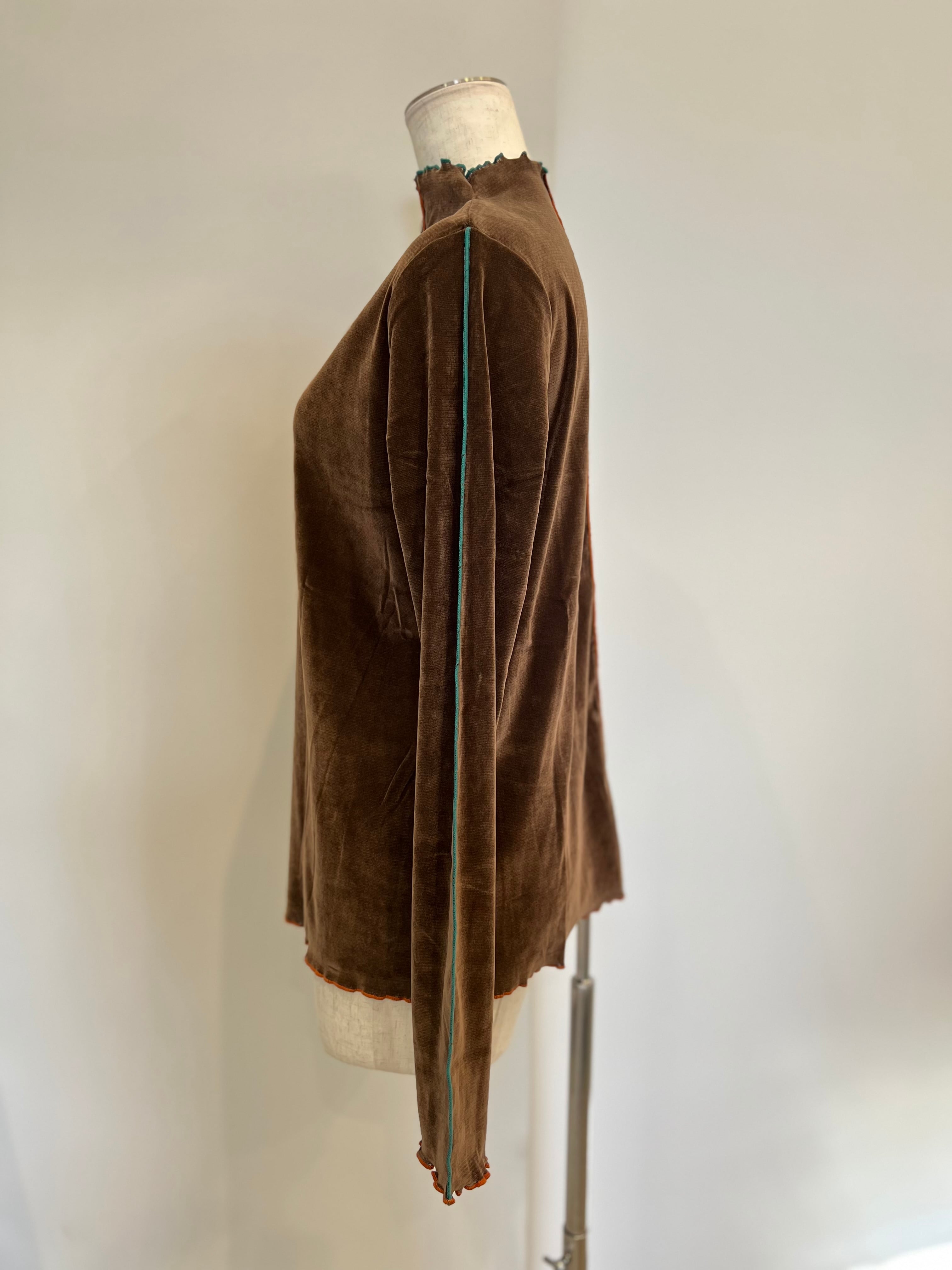 【SELECT】配色メロウボトルネックPO