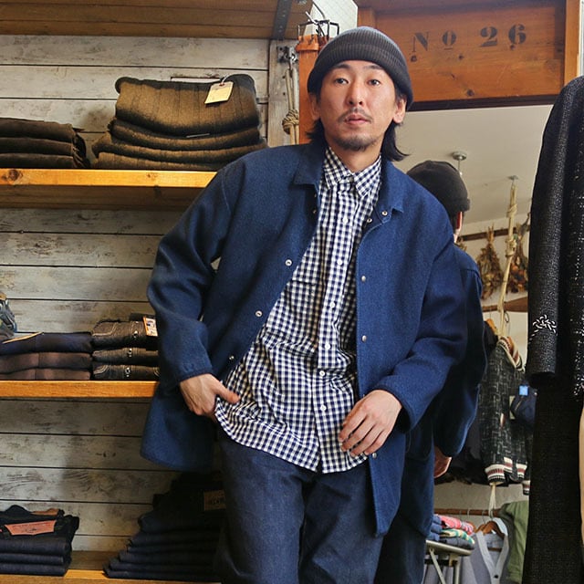 Porter Classic - ROLL UP GINGHAM CHECK SHIRT ポータークラシック ...