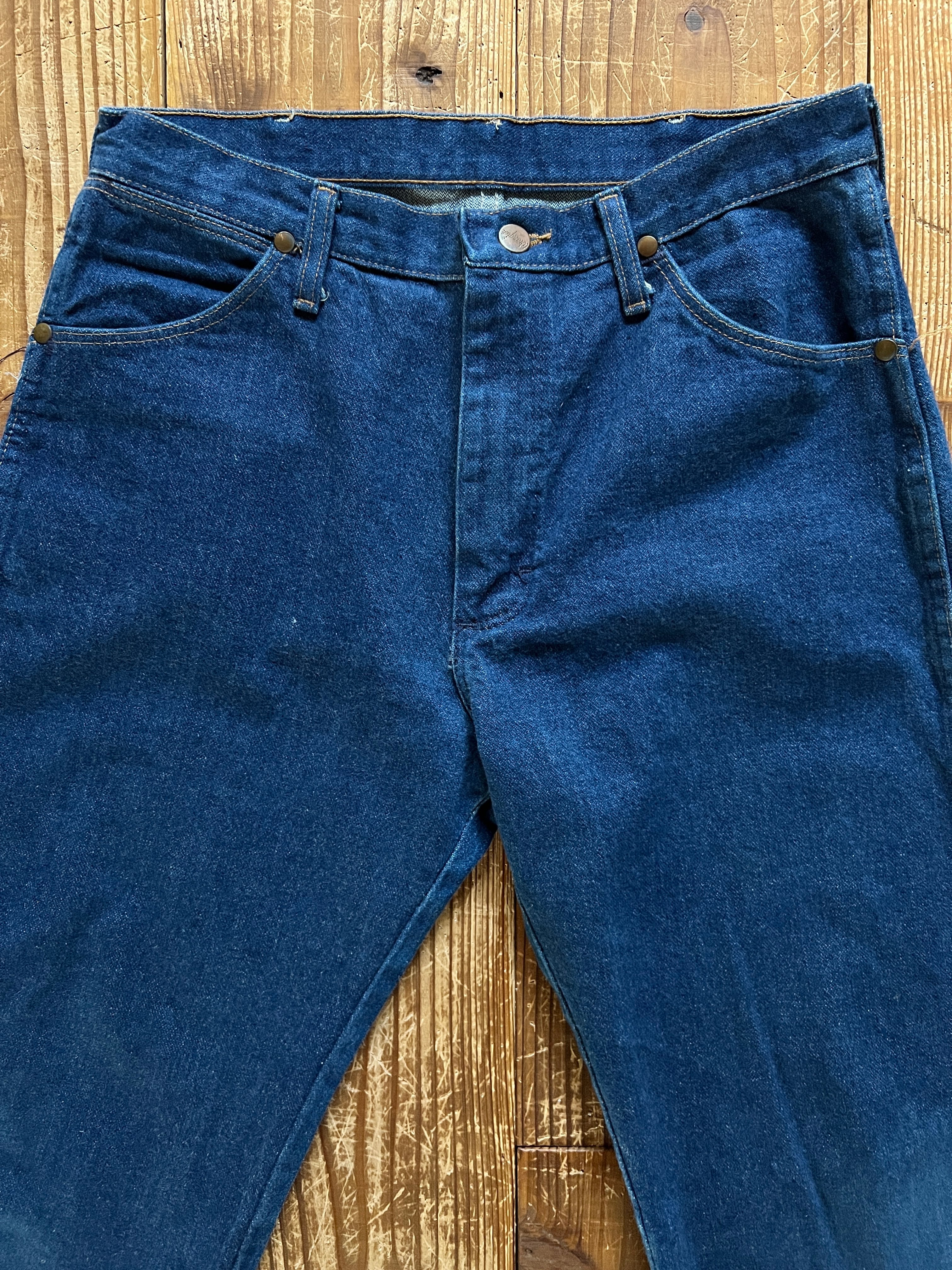 80's〜 Wrangler 13MWZPW デニムパンツ 濃紺 実寸(33×30.5) USA製