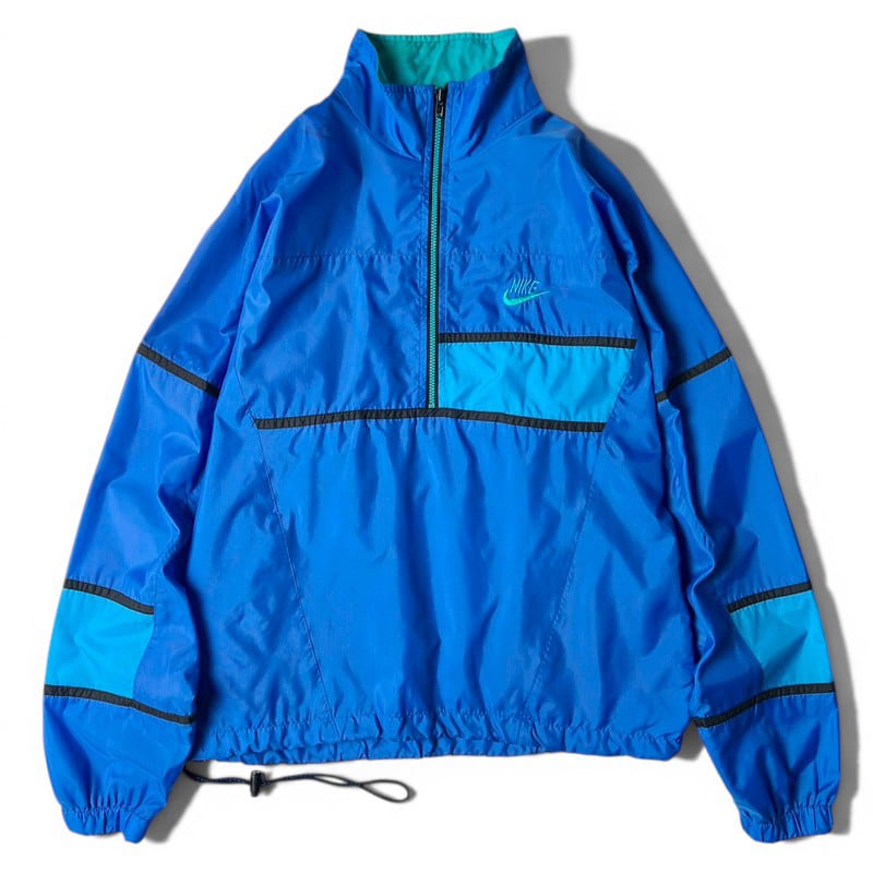 90s NIKE 初期 銀タグ ハーフジップ プルオーバー ナイロン ジャケット