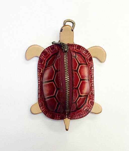 カメのコインケース ：グリーン | あとりえ ぎん WEB-SHOP