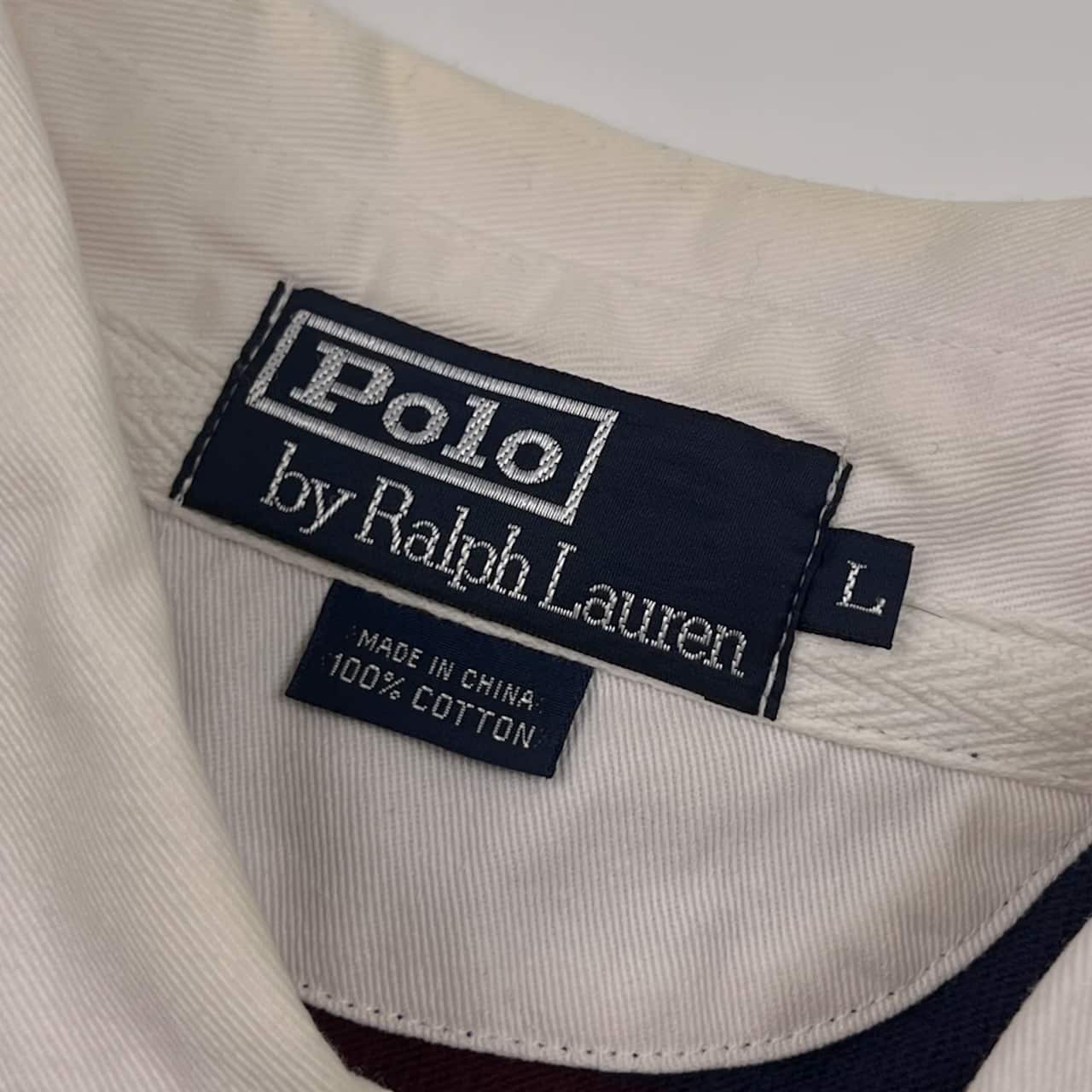 Polo by Ralph Lauren ラルフローレン 長袖ラガーシャツ L/ネイビー×ワインレッド系 メンズ インパクト21