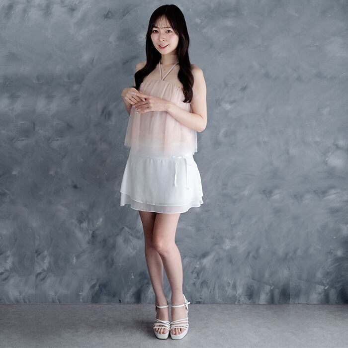 K-POPアイドル着用!【Not Your Rose】 Rei skirt White  Mサイズ