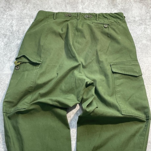 70s スウェーデン軍 実物 M-59 カーゴパンツ C52 w34 詳細写真8