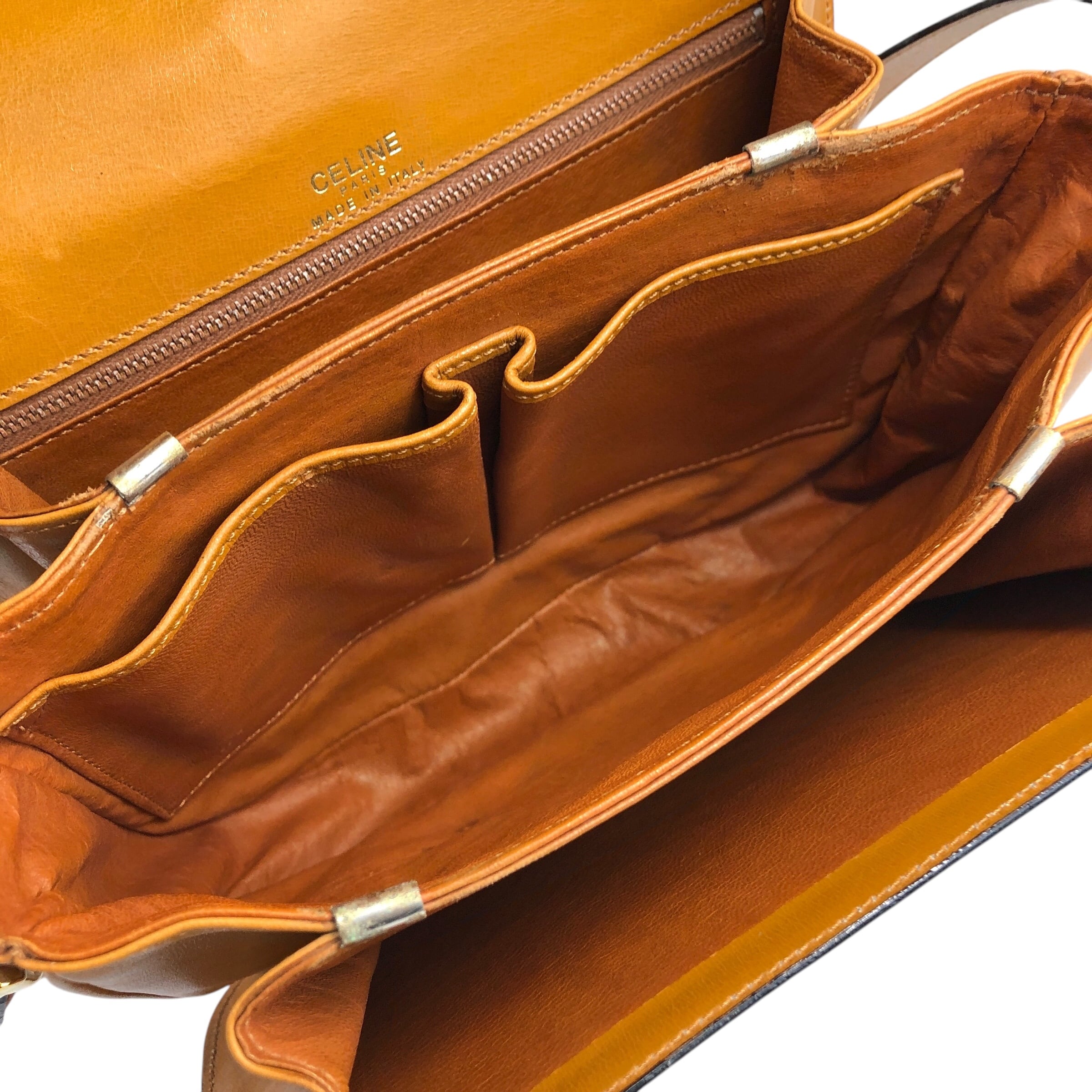 CELINE セリーヌ ショルダーバッグ キャメル 馬車 ホースキャリッジ