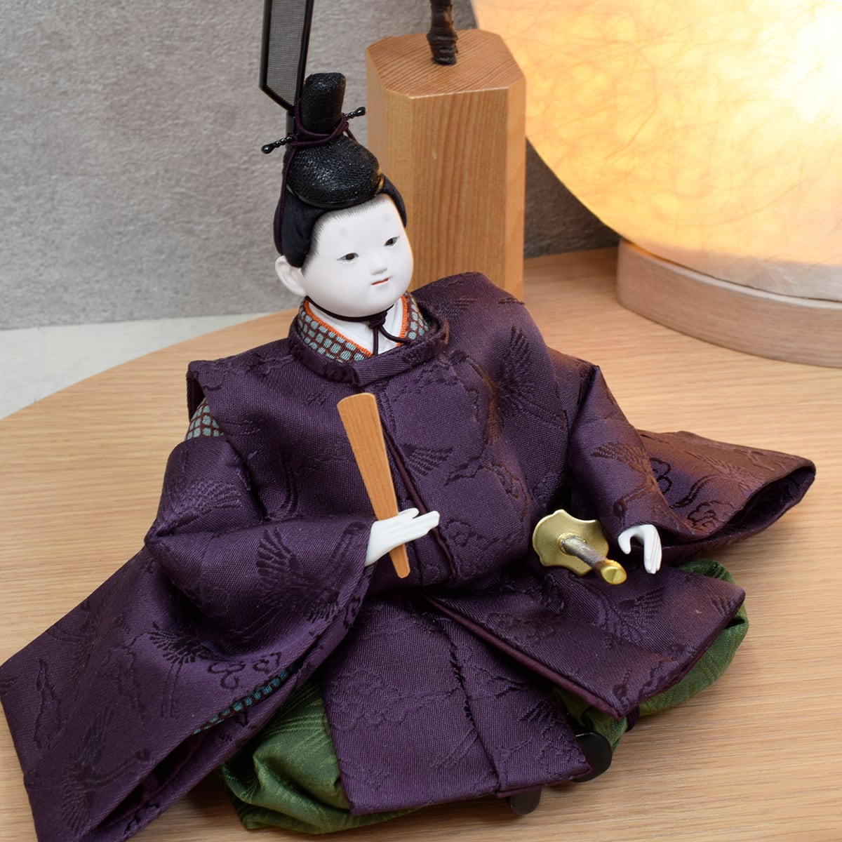 雛人形 親王飾り【紫衣】清水久遊｜モダン｜おしゃれ｜かわいい