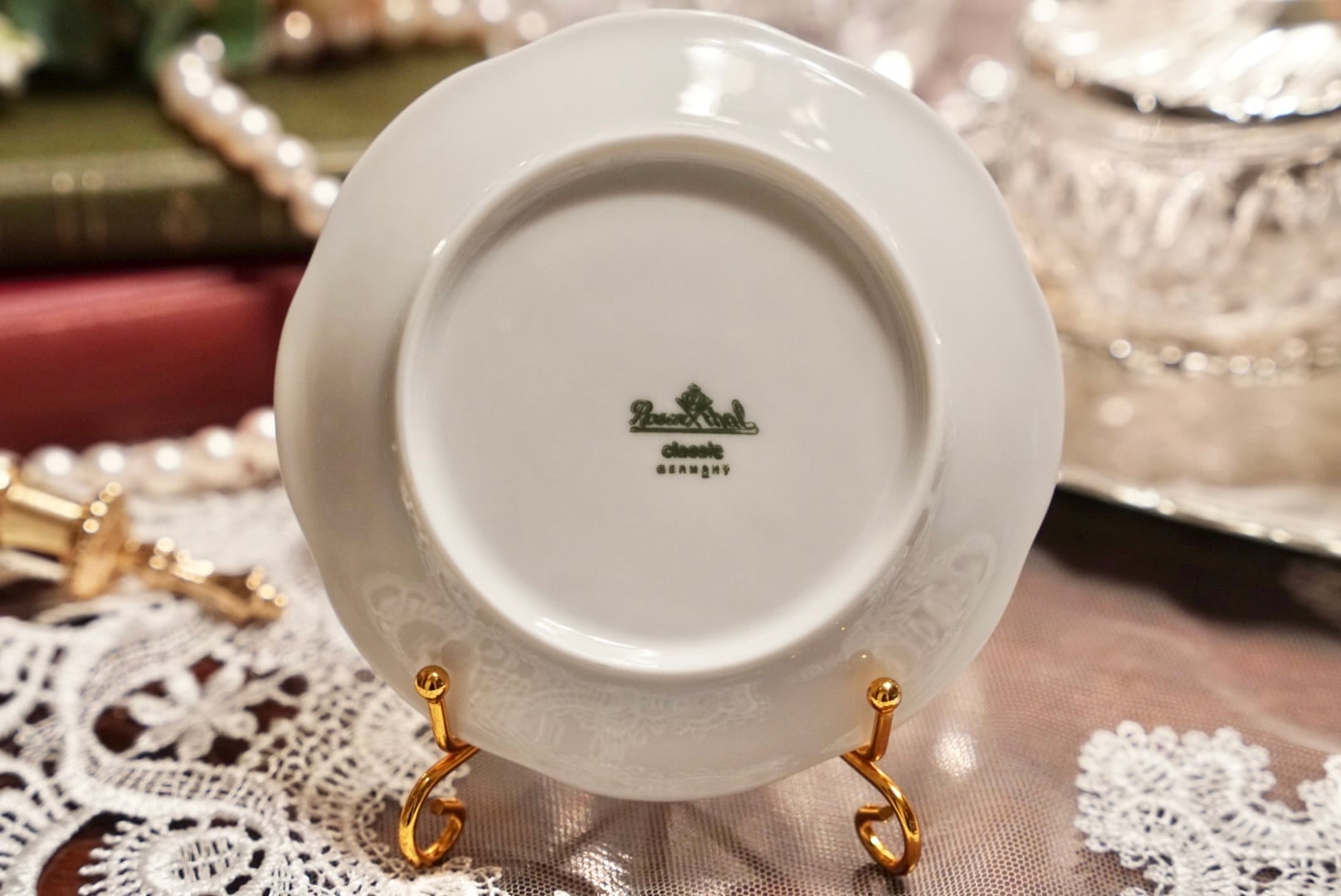 A 【Rosenthal】ローゼンタール クラシック 花柄 11cmプレート