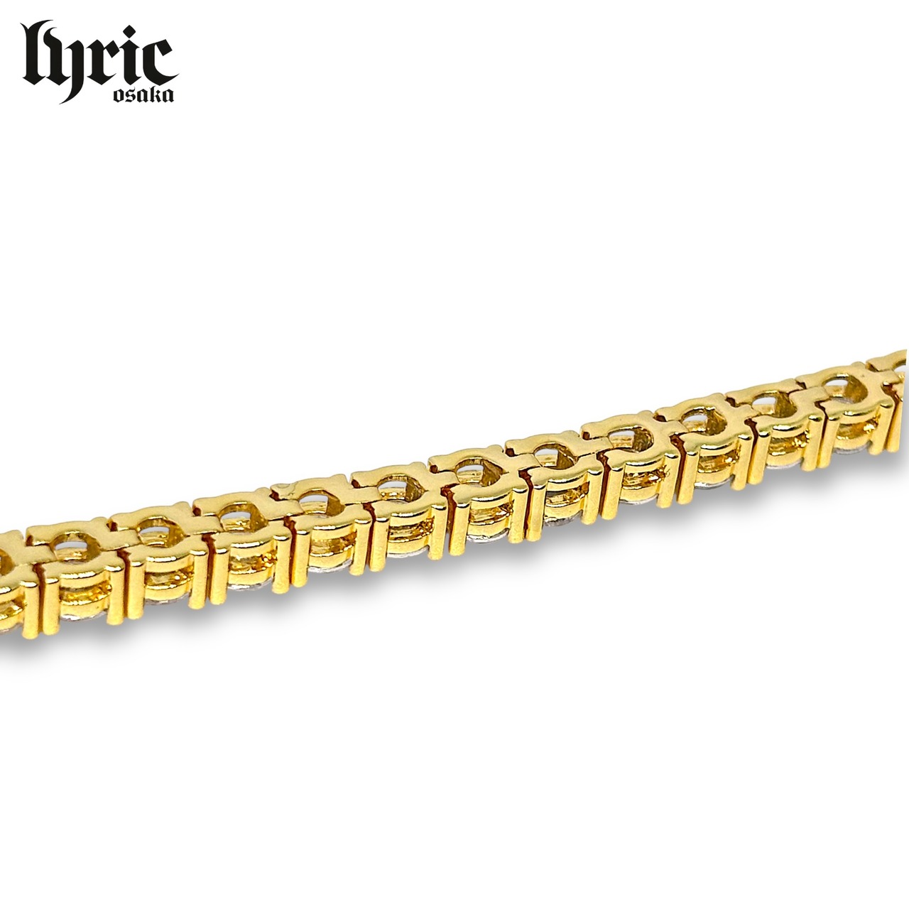 3mm 18cm luxury tennis bracelet gold