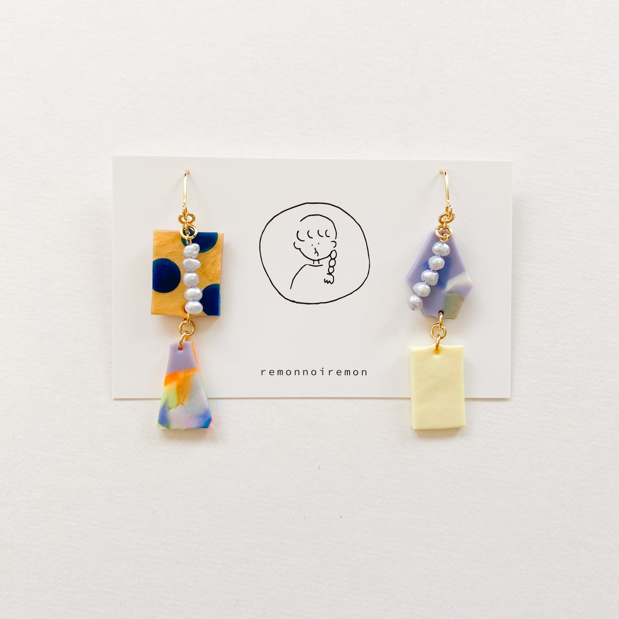 (淡水パール）カケラピアス/イヤリング