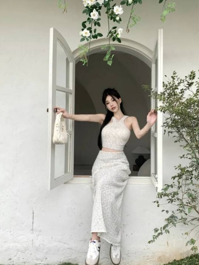 sexy summer knit two piece《 即日発送 》