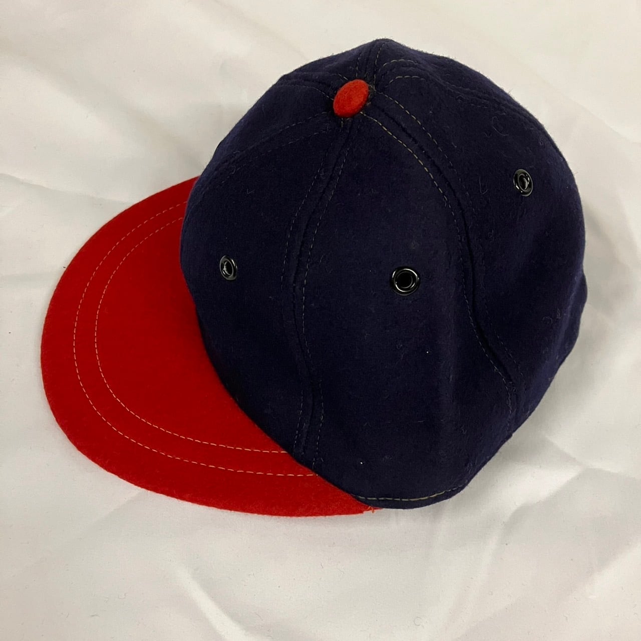 50's WOOL BASEBALL CAP ウールベースボールキャップ NAVY RED