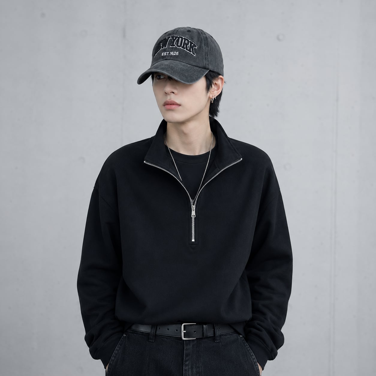 Letter graphic wash hat