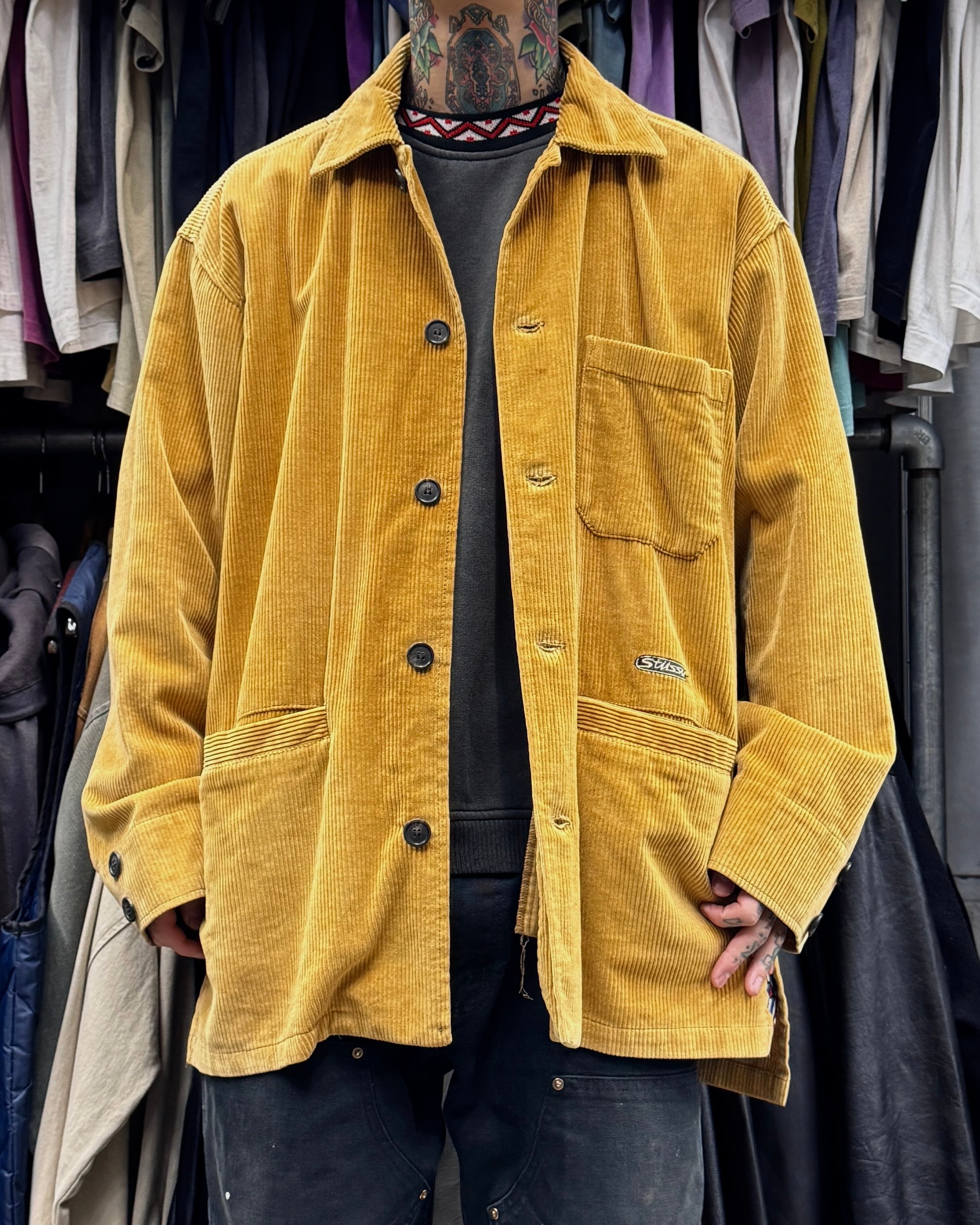 90's old stussy Corduroy Jacket \