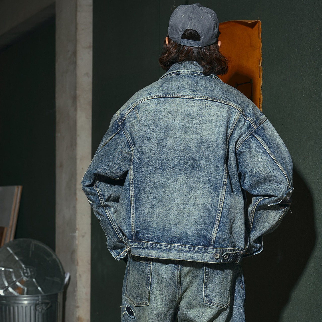 ナバホパッチワーク クラッシュ デニムジャケット K5591 - 9