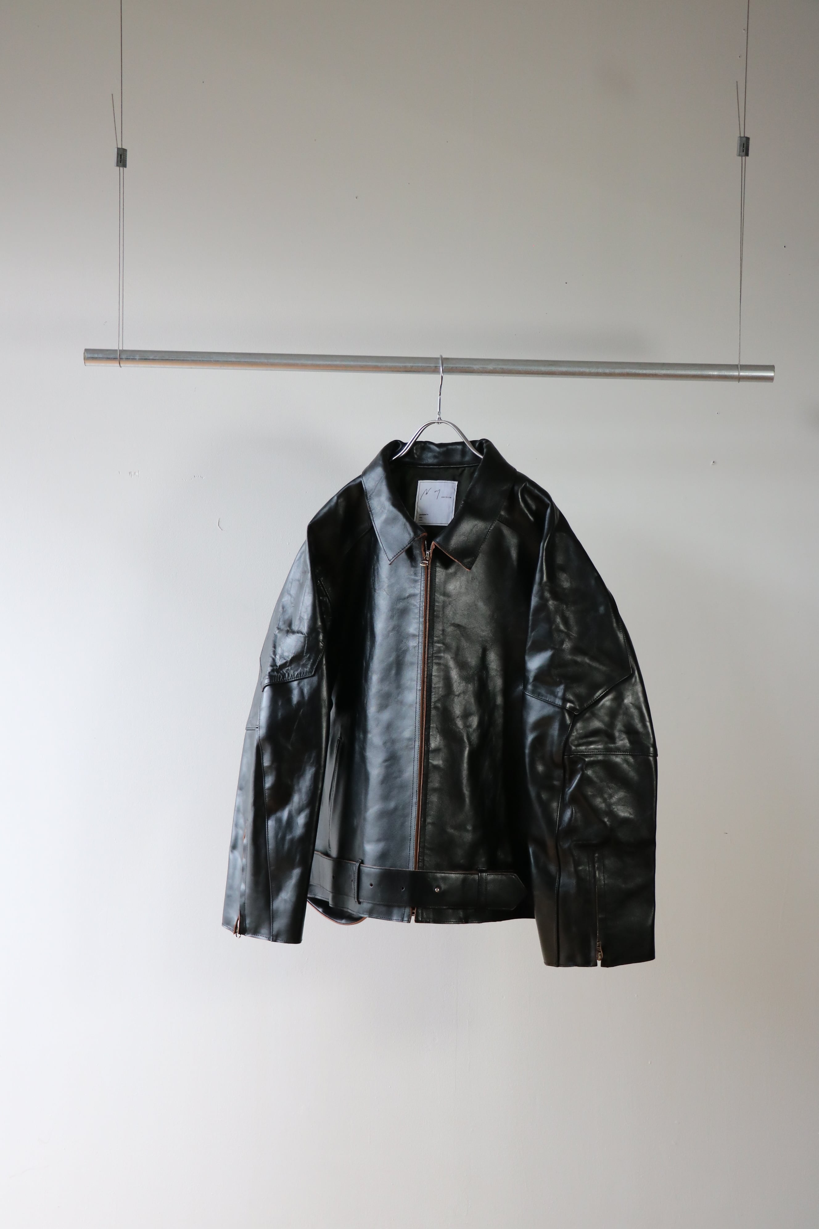 サイズ2 Ancellm H.L ZIP UP JACKET レザージャケット ANCELLM/アンセルム/H.L ZIP UP JACKET | GARDEN（ガーデン