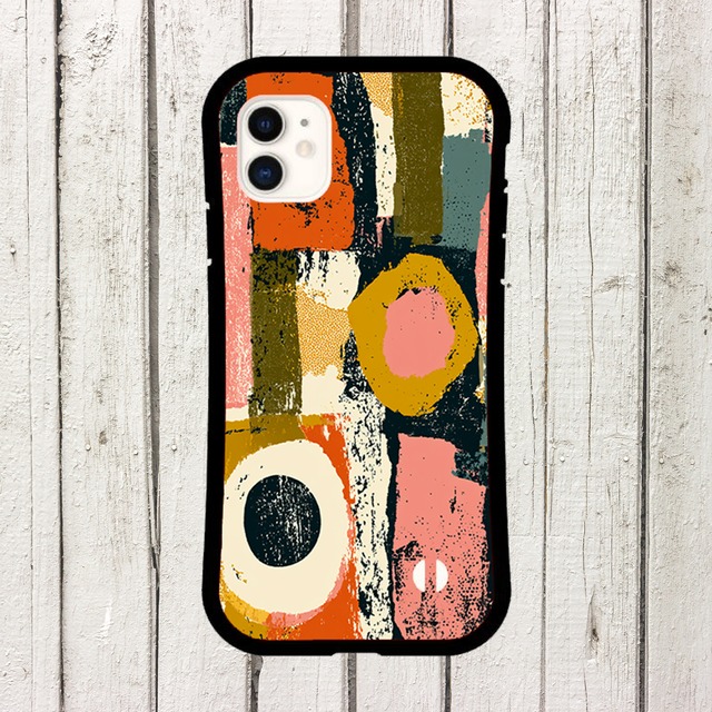 iPhoneケース サイケデリック 抽象柄｜60s 70s レトロコラージュ RETRO023
