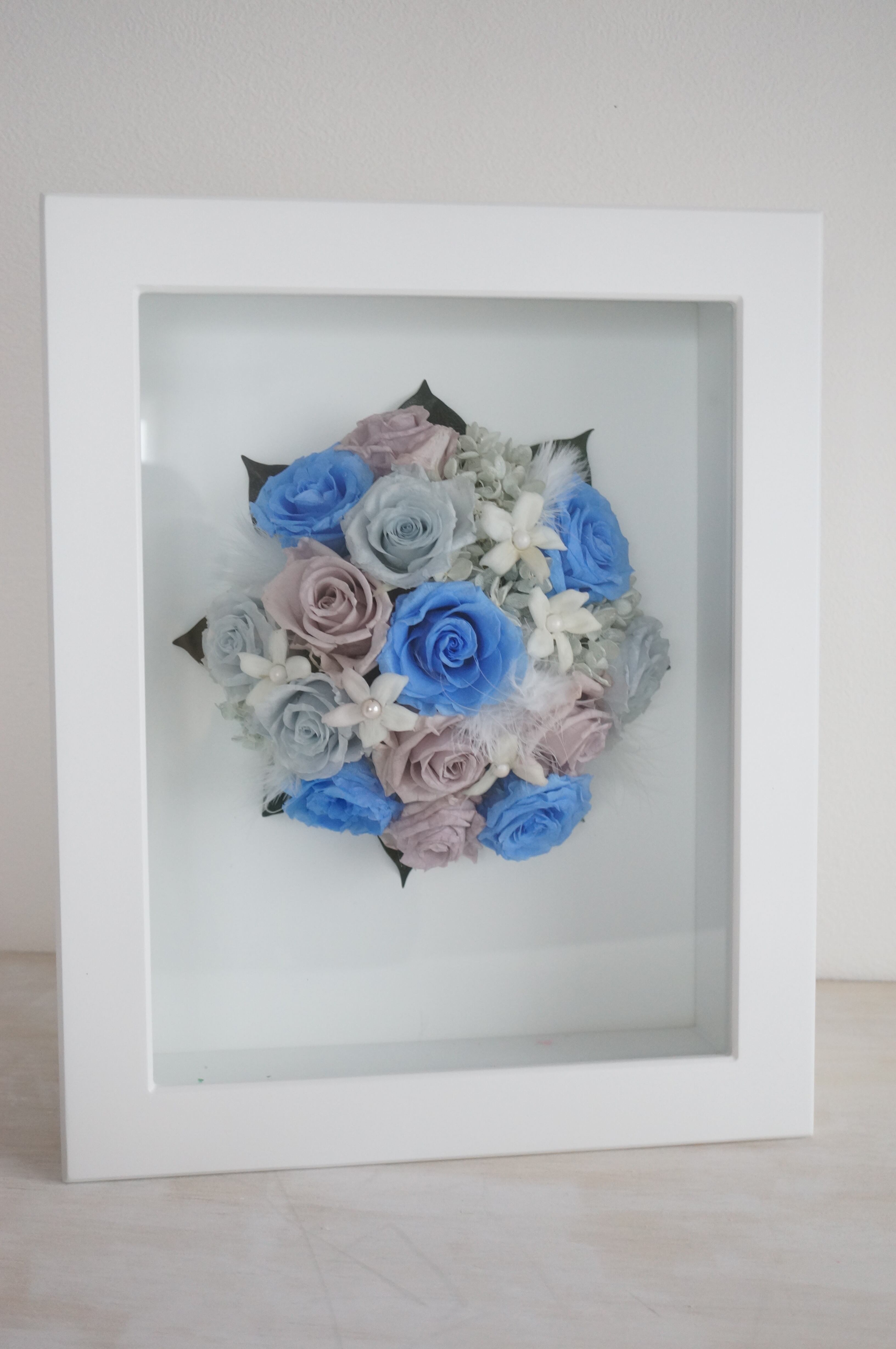 プリザーブドフラワー ウエディングブーケ ブーケ 結婚式 バッグブーケ ハートプリザーブドフラワーブーケ